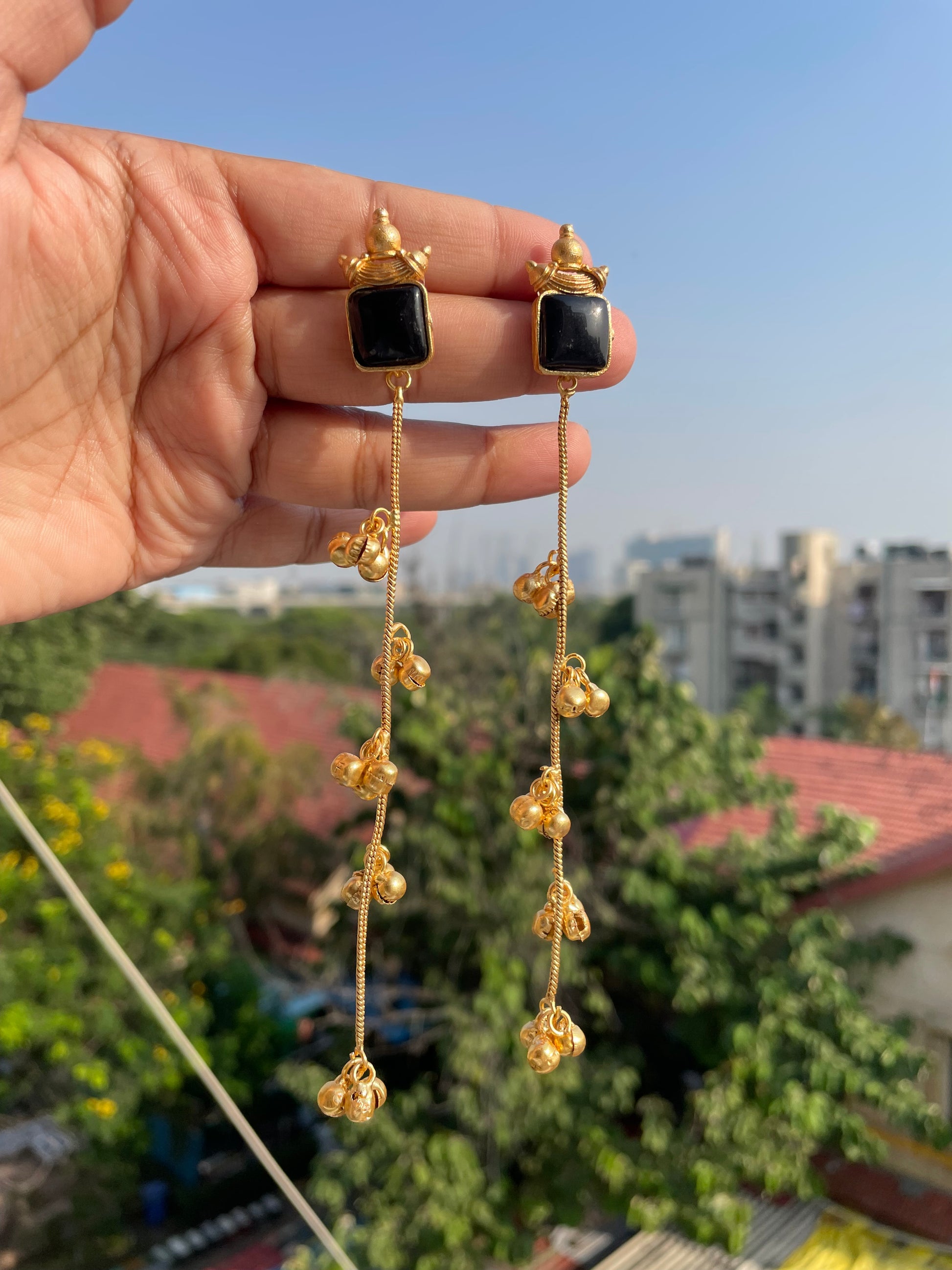 Beaded Kashmiri jhumka jewellerylovers