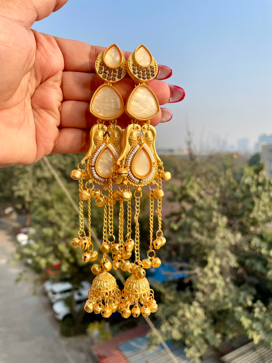 Kashmiri ghungroo jhumkas