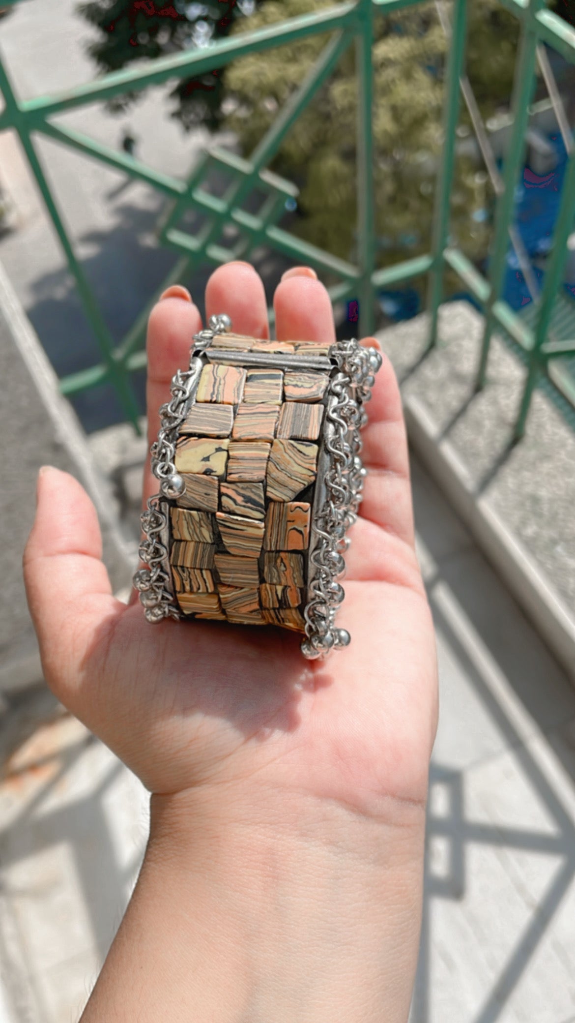 Adjustable stone crafted bangles