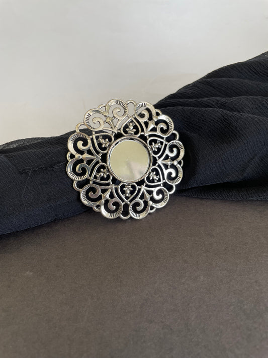 Mirror mandala ring