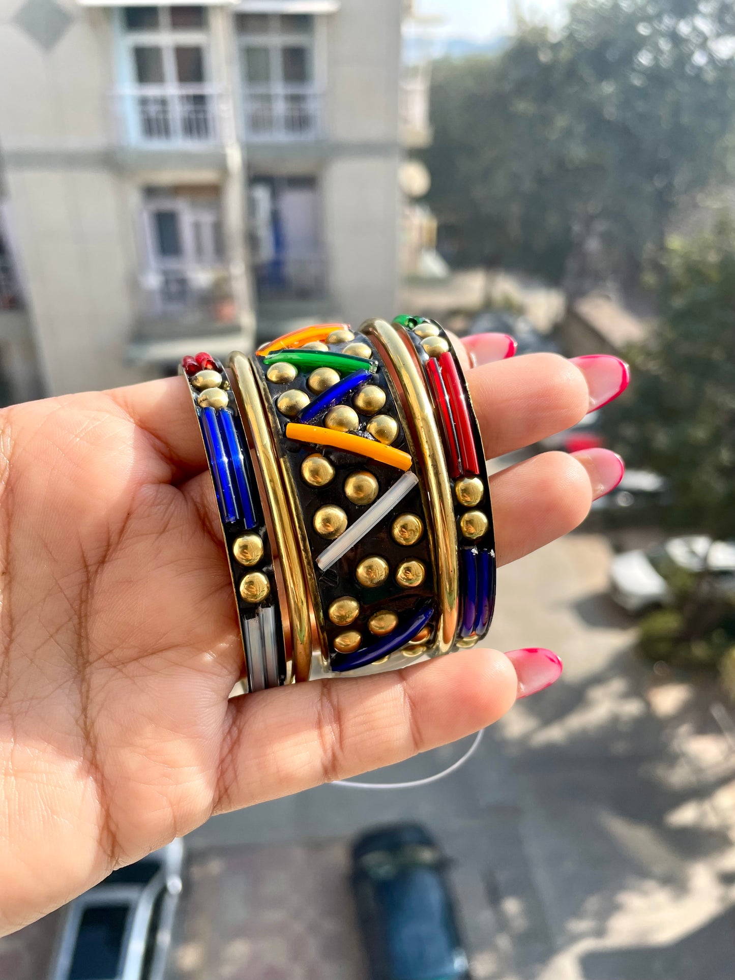 Multicolour bangles set size 2.6