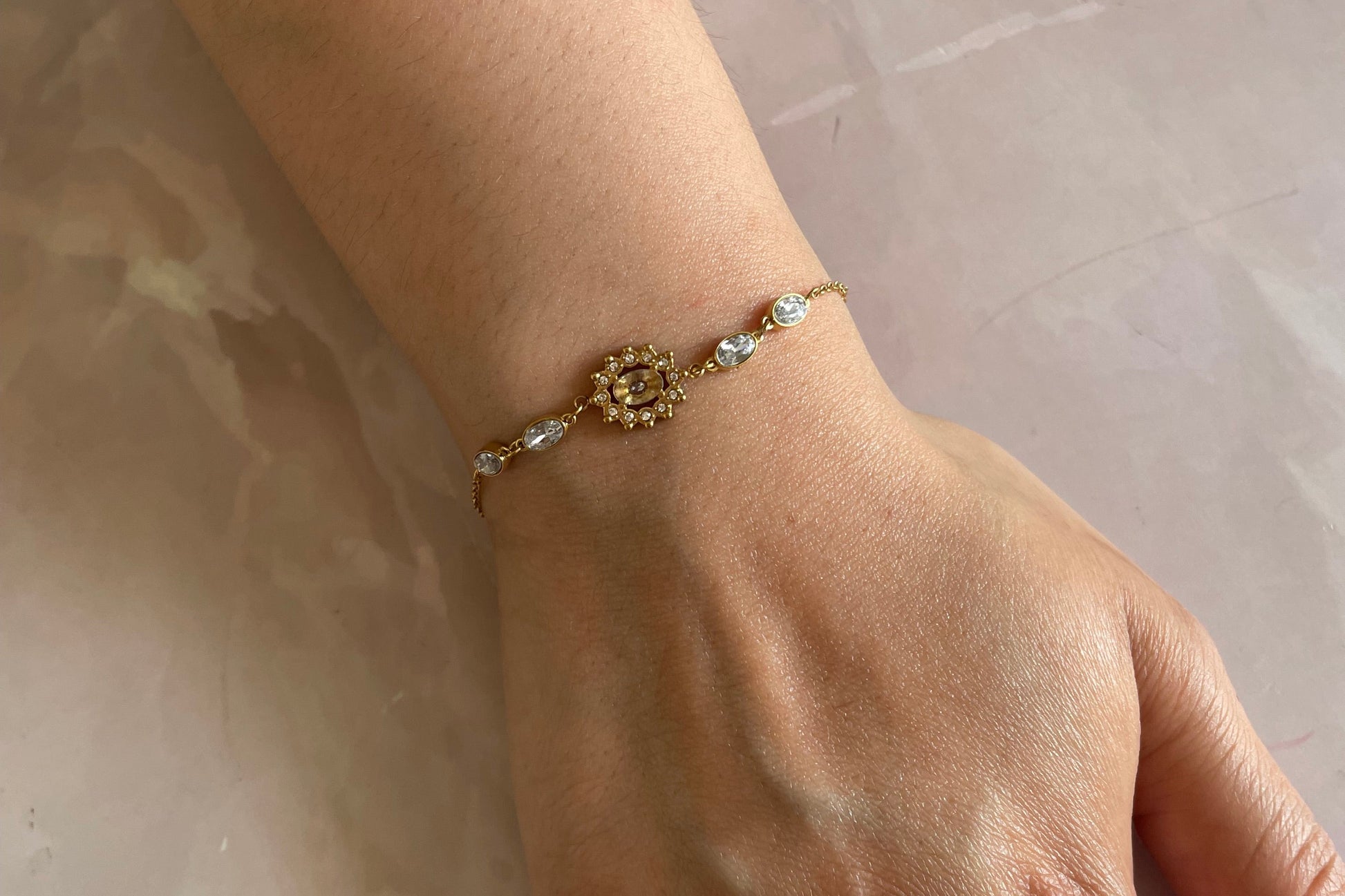 Shop delicate crystal bracelet at Jewellery Lovers. Anti-tarnish, trendy & perfect for daily or festive wear. Free shipping available. jewellerylovers