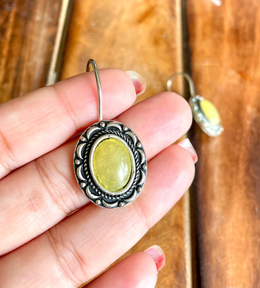 Mini button earrings