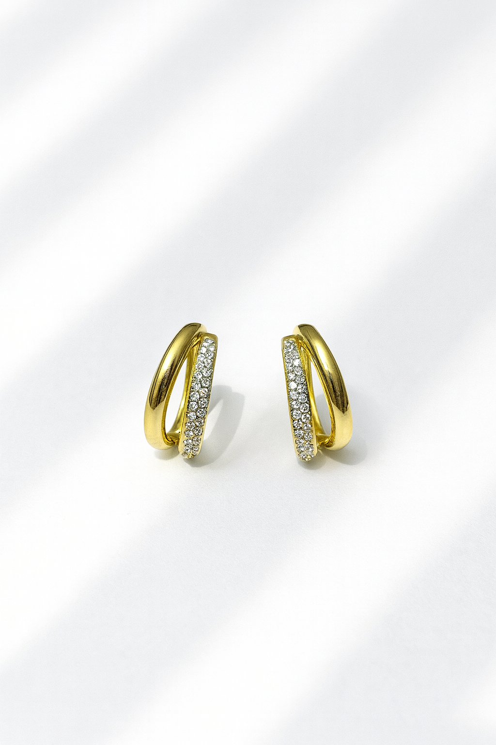 Dual shade anti tarnished hoops jewellerylovers