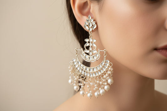 Kundan earrings jewellerylovers