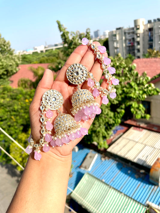 Meena jhumka with extensions
