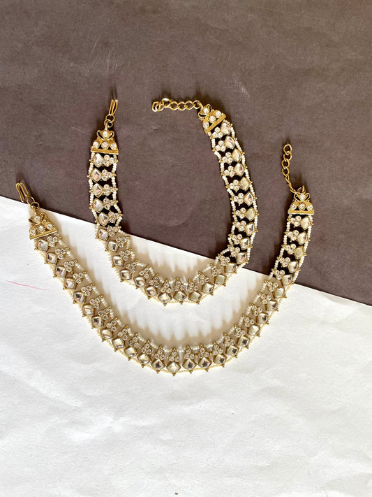 Shop jadau payal at Jewellery Lovers. Anti-tarnish, trendy & perfect for daily or festive wear. Free shipping available. jewellerylovers